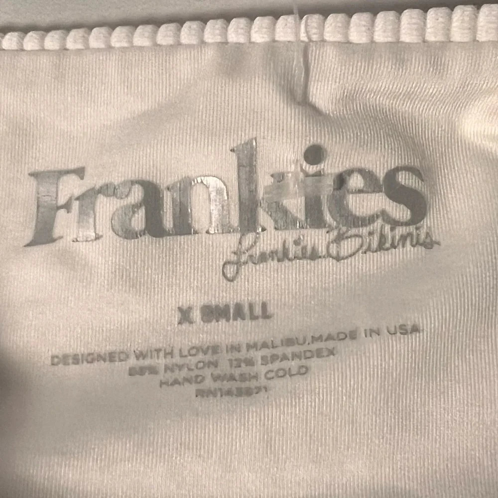 Frankie's Bikinis Cream Ribbed One-Piece